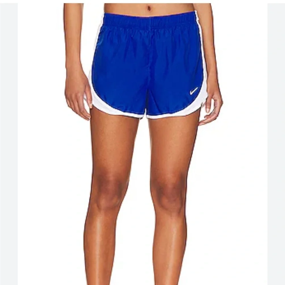 Nike Blue & White Tempo Shorts - Picture 2 of 6